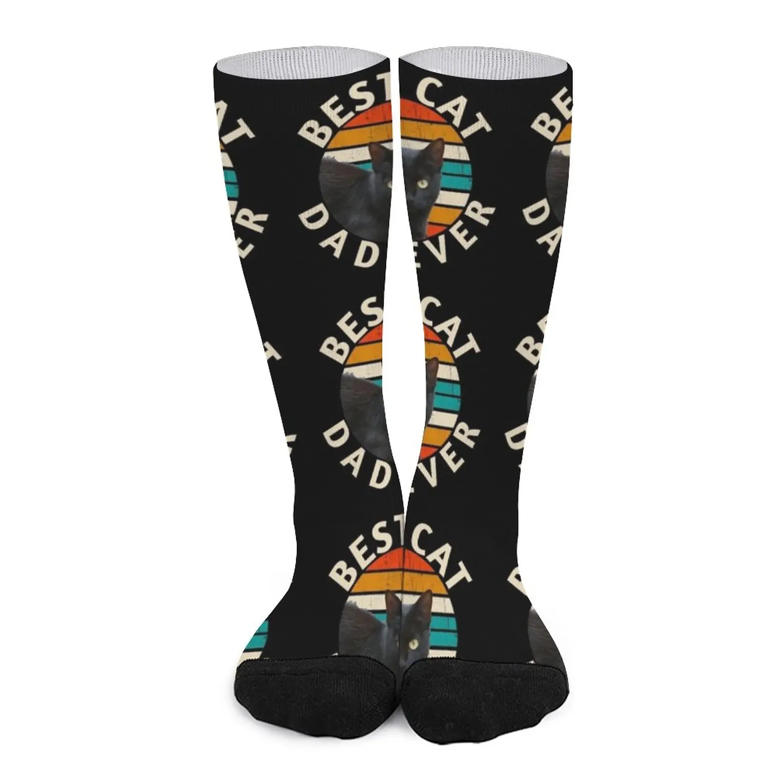 

Best cat dad ever Socks snow Sock Women Thermal socks man winter funny socks men