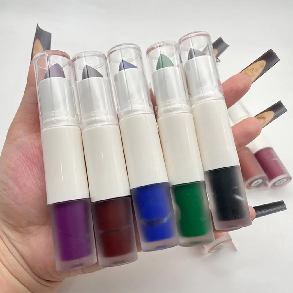 ลิปกลอสแบบสองหัว 2 in 1 ลิปสติกวีแกน บำรุงริมฝีปาก ขายส่งจำนวนมาก รับผลิตแบรนด์ส่วนตัว พร้อมโลโก้สั่งทำ