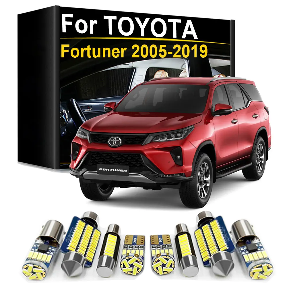 Innen-LED-Licht-Kit Canbus für Toyota Fortuner 2005 2006 2007 2008 2009 2010 2011 2012 2013 2014 2015 2016 2017 2018 2019