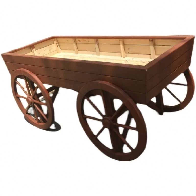 رف عائم من الخشب الصلب حامل زهور وعاء زهور عربة عرض صلبة حامل نباتي حديقة خشبية مربعة صندوق حامل زهور خشبي #1