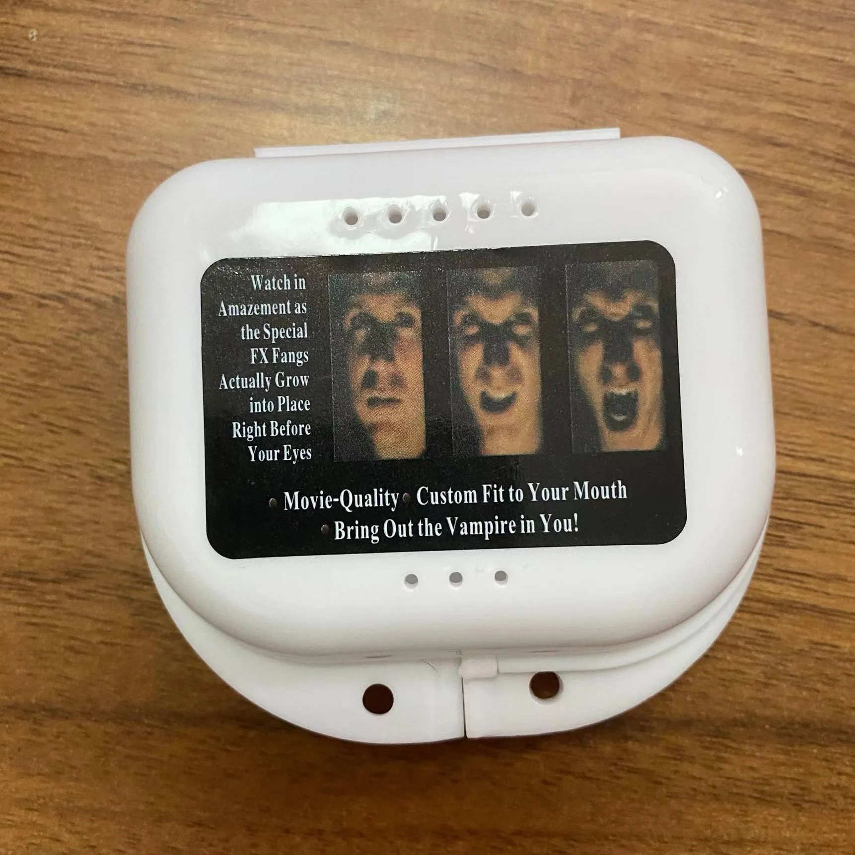 개폐식 뱀파이어 이빨 할로윈 장식 드라큘라 가짜 치아 괴물 늑대 인간 송곳니 코스프레 의상 성인 어린이를위한