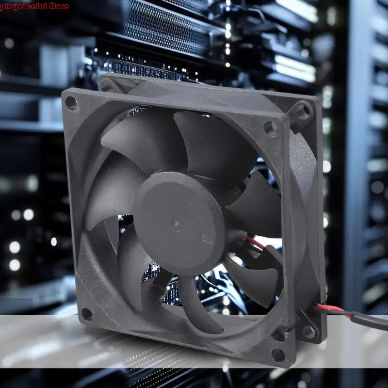 E8BA 80mm USB 5V 고 공기 흐름 냉각 팬 프린터 PC 케이스 전자식 조용한 팬