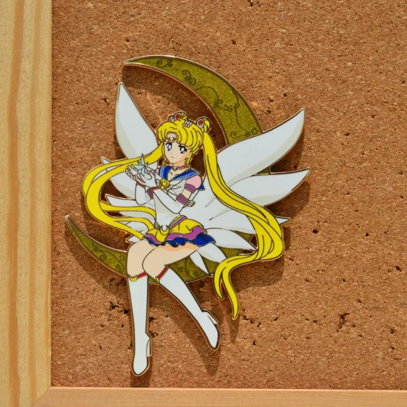 Bonito marinheiro lua esmalte pino usagi tsukino broche lapela pinos crachá na mochila acessórios de roupas anime jóias presentes aniversário