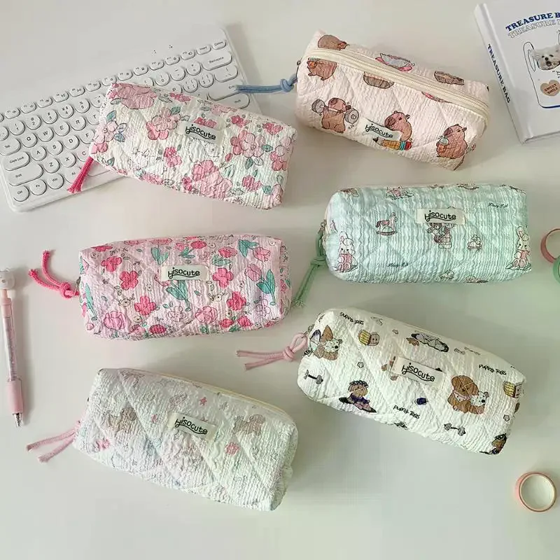 

Пенал «Снова в школу» INS, розовый милый бант, эстетическая оксфордская сумка для канцелярских принадлежностей, канцелярские принадлежности Kawaii, школьные принадлежности 2026