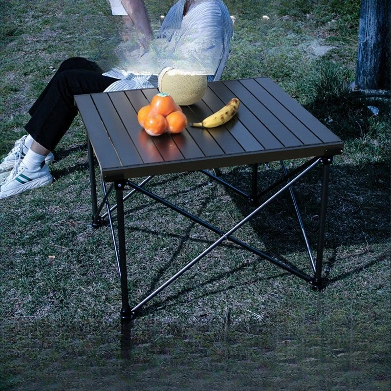 Outdoor camping table Aluminum alloy camping picnic table Ultra light and convenient picnic folding table and chairs