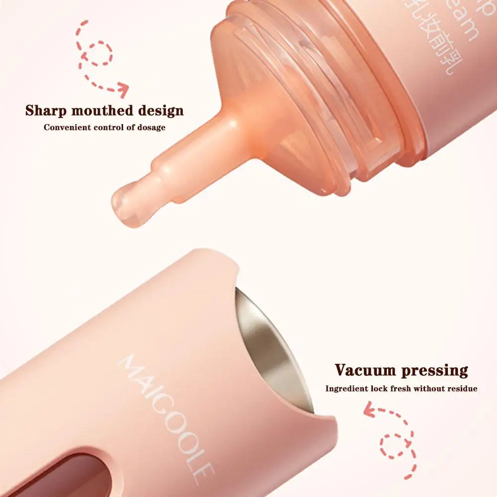 Invisible Pore Makeup Primer Cream Long Lasting Moisturizes Transparent Skin Tone Brighten Concealer Cream Face Natural Q1v0