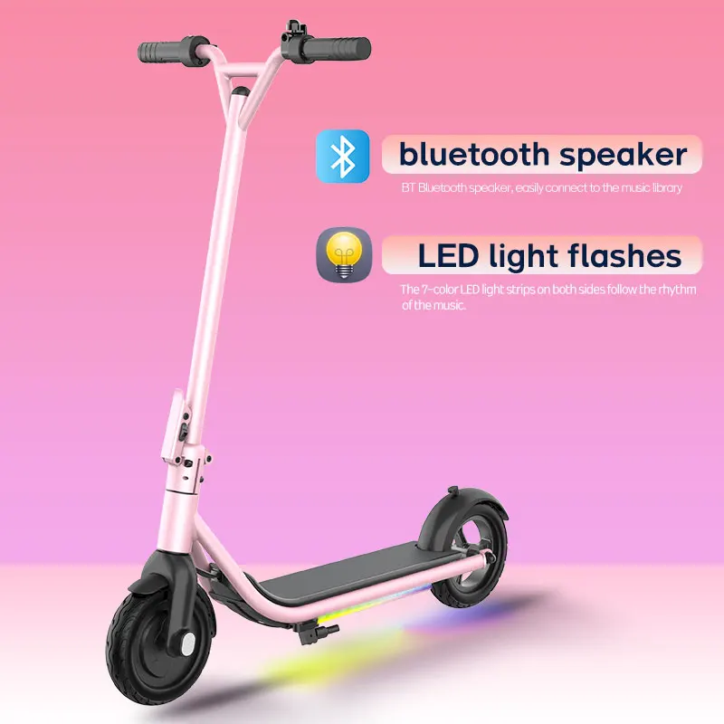 

Детские самокаты C1 с Bluetooth-динамиком, электрический самокат, складной электрический самокат с цветной подсветкой для детей