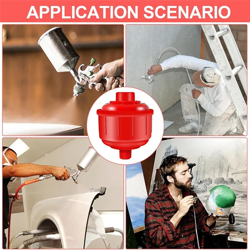 

2025 Trend 4 шт. одноразовые воздушные фильтры для воды, мини-одноразовый фильтр для распылителя, резьба 1/4 дюйма, для большинства распылителей и воздушных пистолетов