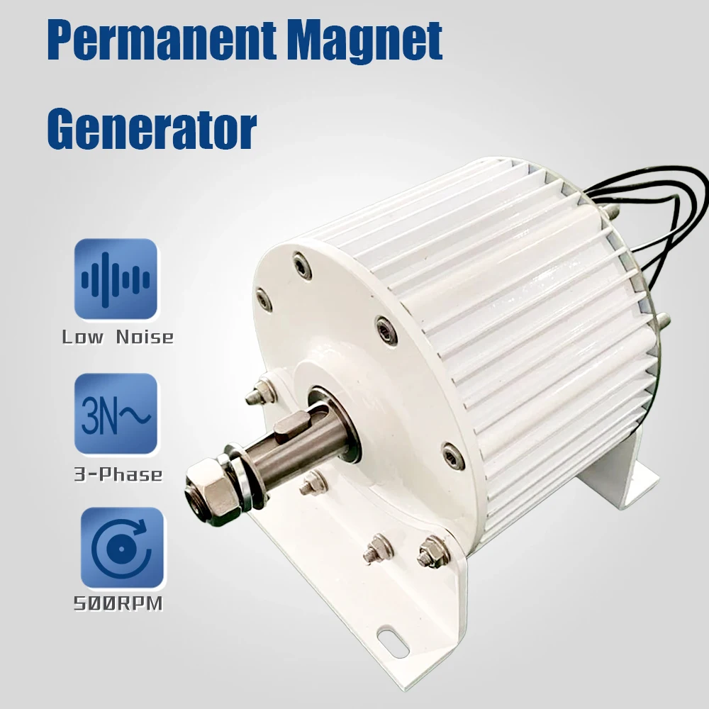 Low Speed Three-Phase Permanent Magnet Generator 10KW 15KW 20KW 48V 96V 110V 220V 380V For Wind Power And Water Turbine