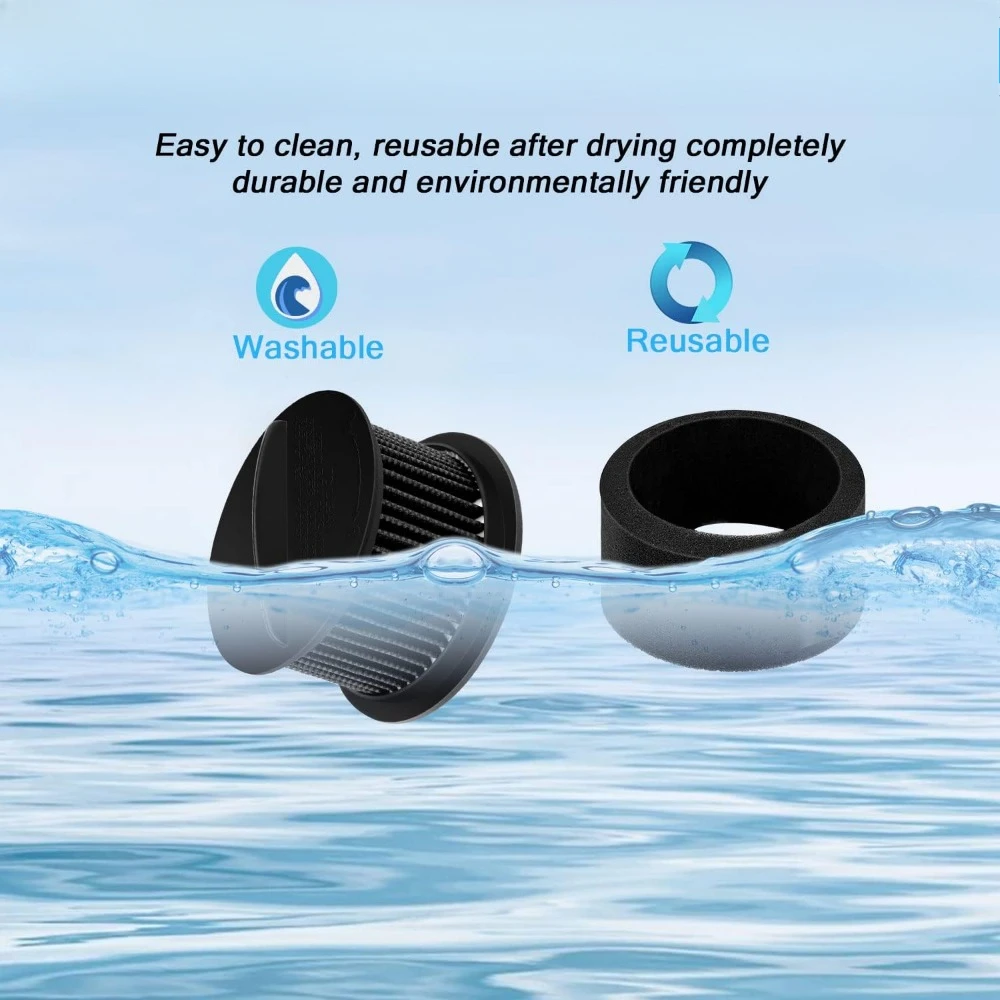 TLXT--2 Replacement Filter for Bissell Power Force & Helix Turbo Inner and Outer Filter Set for 32R9