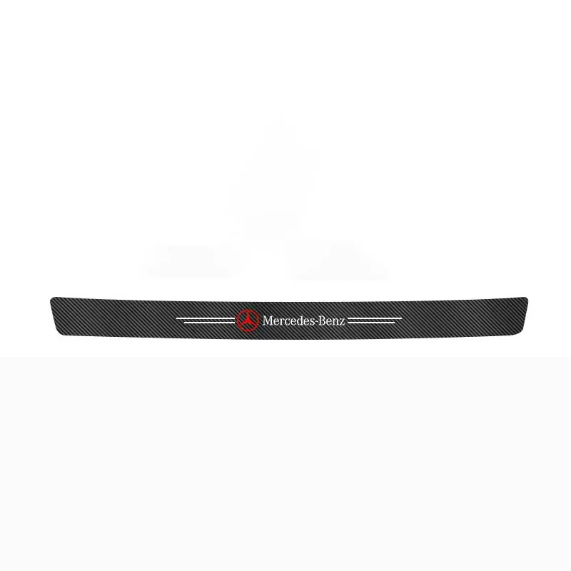 

Car Rear Bumper Protector Sticker Auto Trunk Guard Decor For Mercedes Benz AMG GLC W203 W206 W210 W168 W220 A B C E S Class GLA