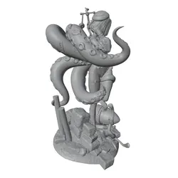Figura de anime GK 1/24 - Miniatura 3D gris, sin montar ni pintar