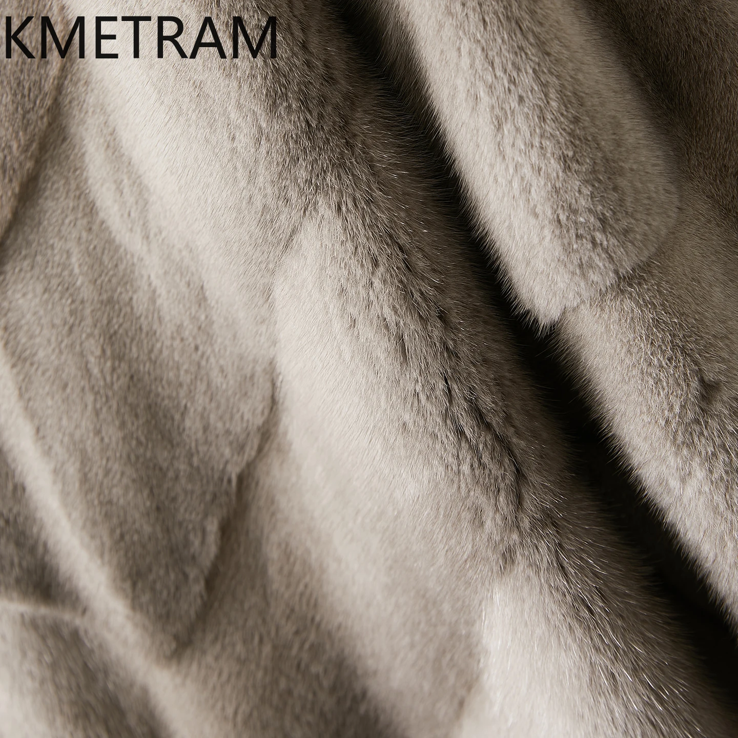 سترة KMETRAM 100% من فرو المنك الطبيعي بالكامل للنساء برقبة على شكل حرف v معطف فرو منك حقيقي شتاء جديد في ملابس خارجية ملابس نسائية 2025 Fourrure #3