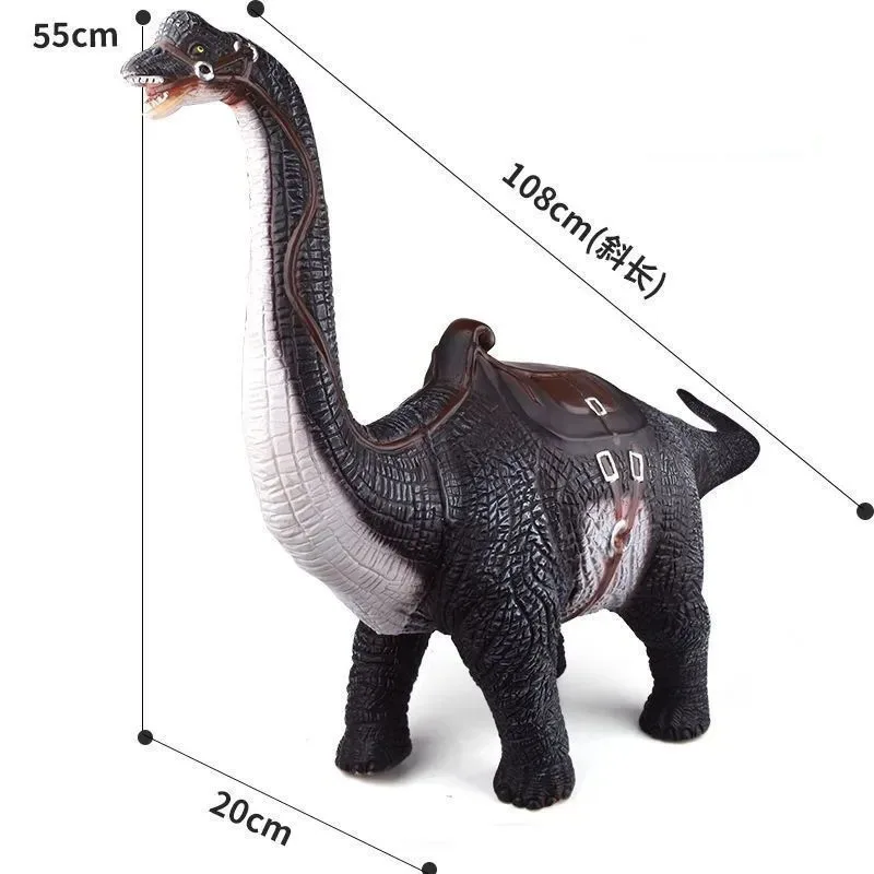 Oversized simulation soft rubber dinosaur mount dinosaur toy Tyrannosaurus Rex Triceratops Brachiosaurus animal model boy child