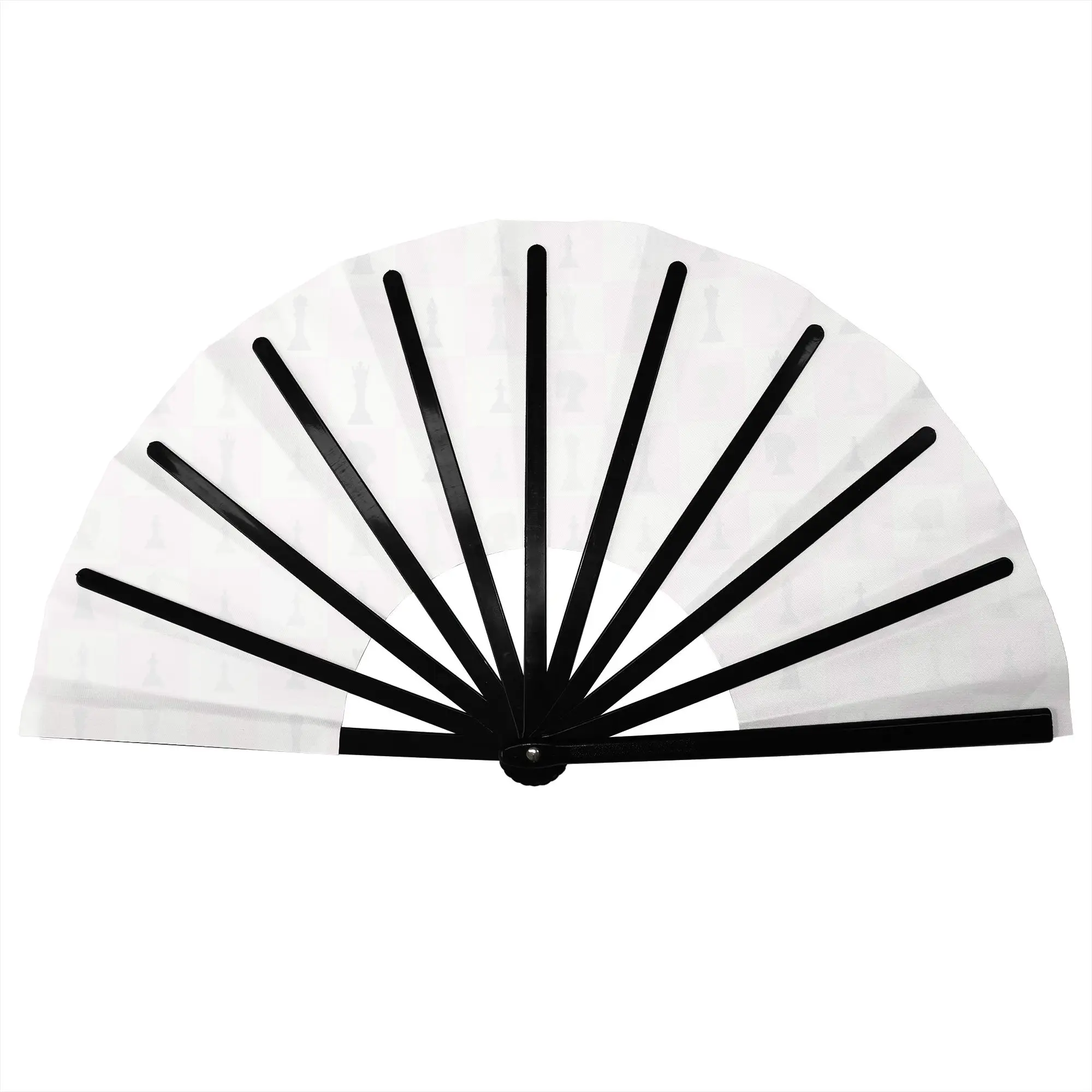Checkmate Chess Pink and Cream by Brittanylane Folding Hand Fan  Polyester Fabric Fan Novelty Summer Accessory Decorative Fans