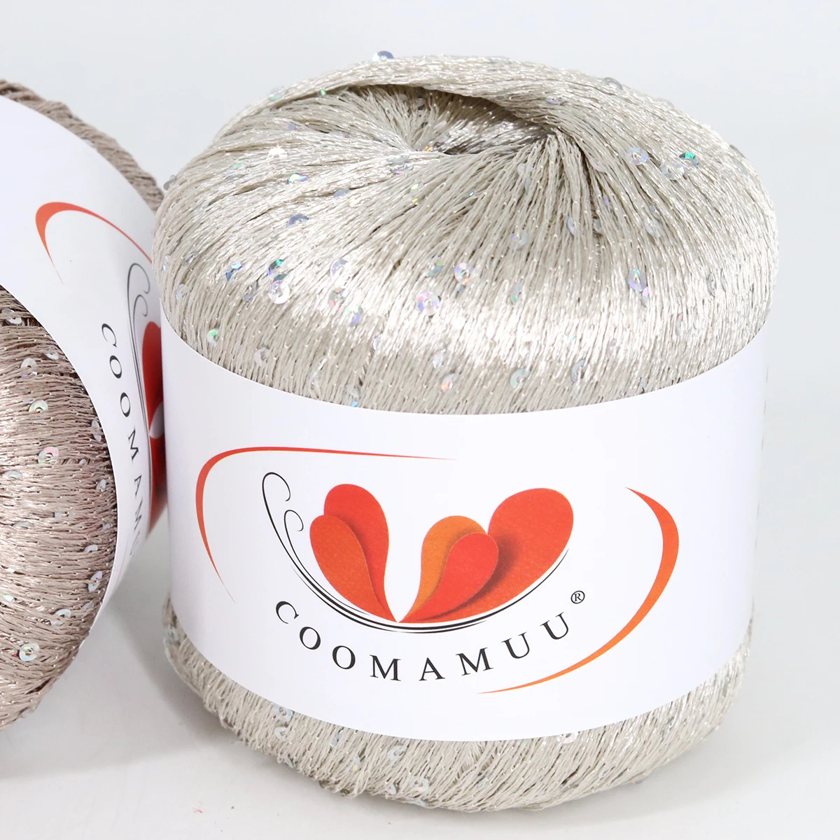 265Meters Glitter Sequined Silk Ice Thread Shiny Summer Partner Yarn Colorful Crochet Thin Rope Hand Knitting Shawl Yarn DIY