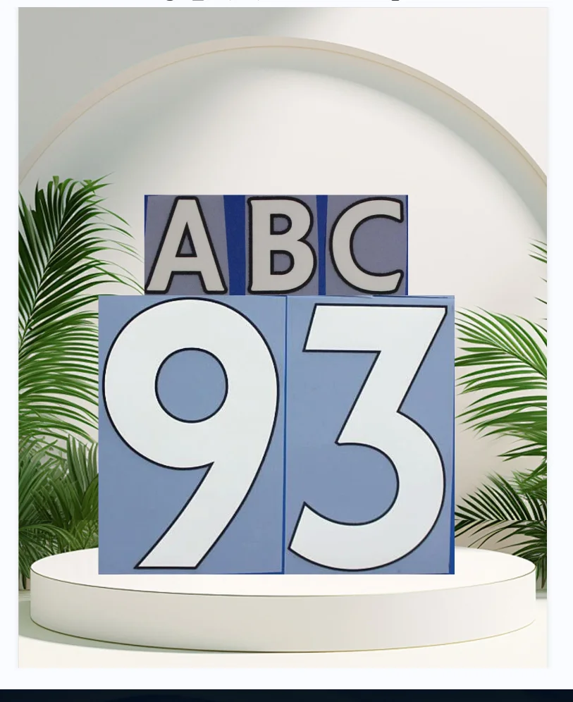 

Customize orders Lea-gue and national soccer teams Name sets and soccer patches iron on name and number