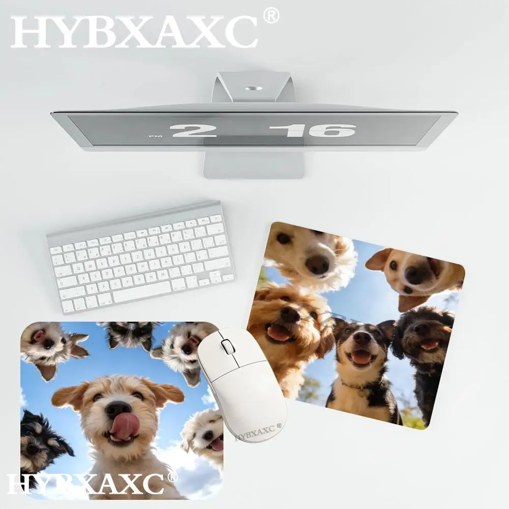 

HYBXAXC Fashion Puppy Pattern Natural Rubber Anti-slip Mouse Pad, Simple Portable , Suitable for Office, Laptop and Home Use