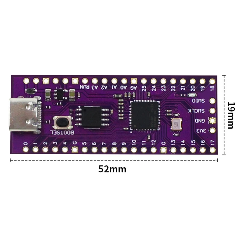 Papan pengembangan RP2040 Ultimate ARM Cortex-MO + prosesor Core Board UNTUK Motherboard Raspberry Pi Pico