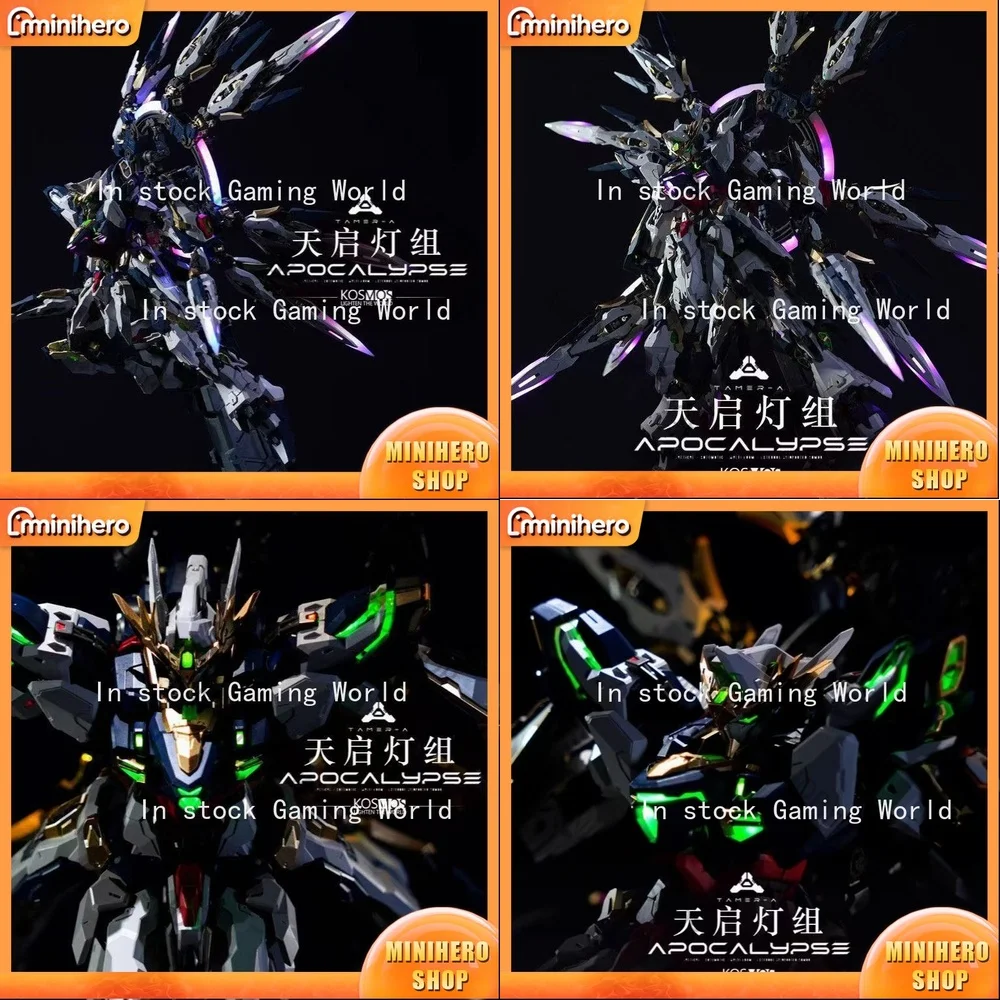 

KOSMOS APOCALYPSE Mecha Action Figure with Full LED Lights Magic Light Effects DIY Assembly Kit Robot Collectible for Adults