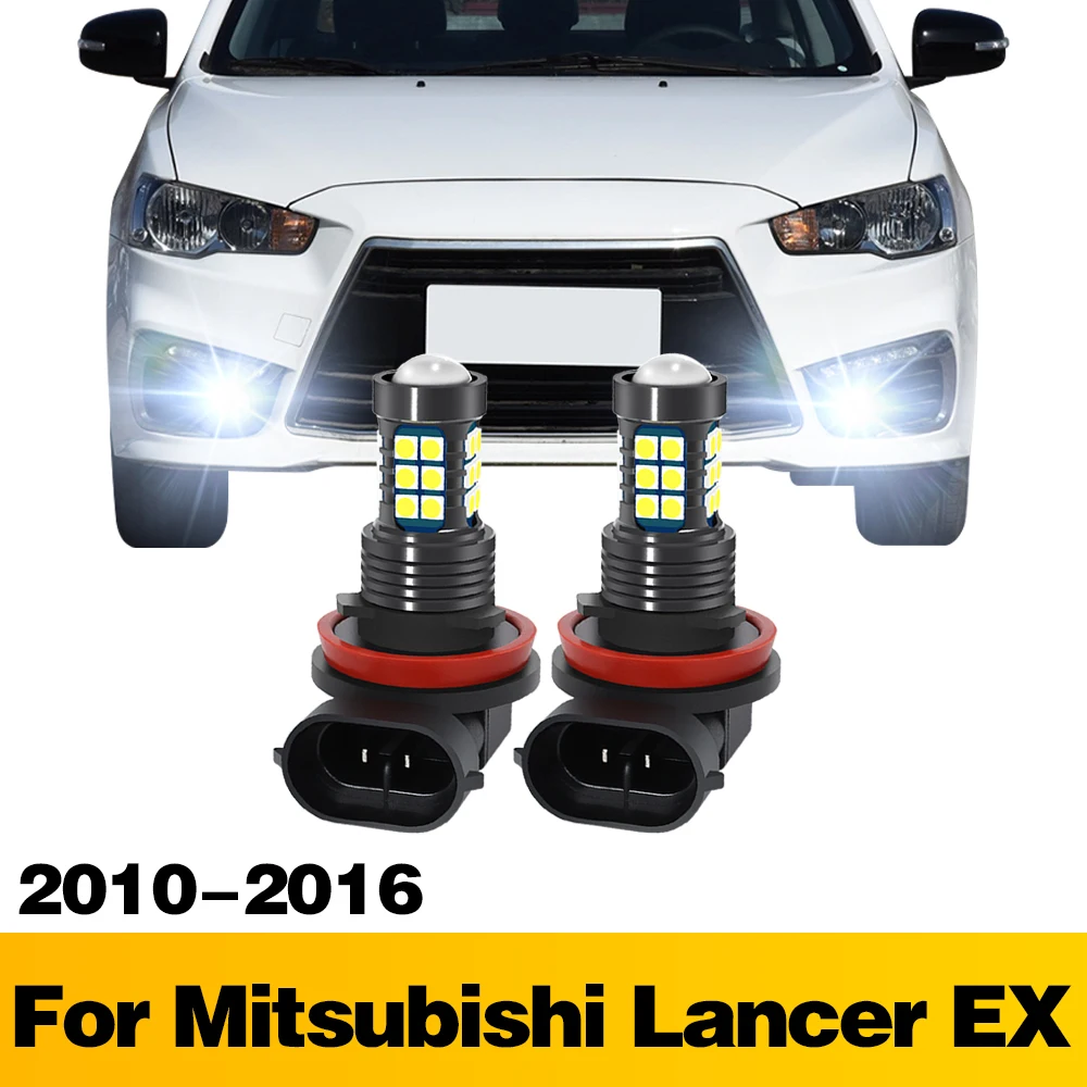 

2Pcs LED Lamp Car Front Fog Light Accessories For Mitsubishi Lancer EX 2010 2011 2012 2013 2014 2015 2016