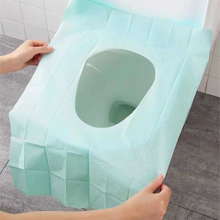 أغطية مقاعد المرحاض التي تستخدم لمرة واحدة ، السفر الملفوف ، تدريب الأطفال الصغار ، بطانات دورات المياه العامة ، 10 أو #4