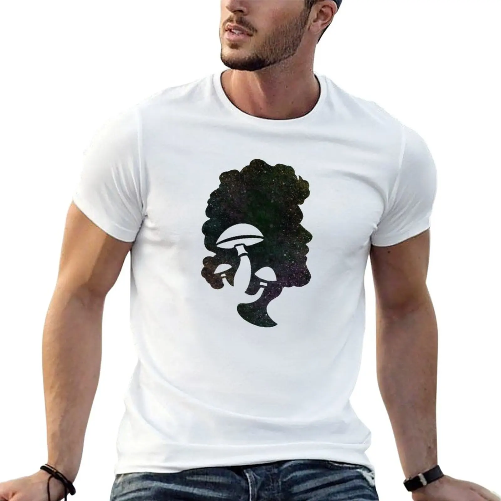 Terence McKenna mushroom logo T-Shirt anime tshirt custom t shirt Men's t-shirts