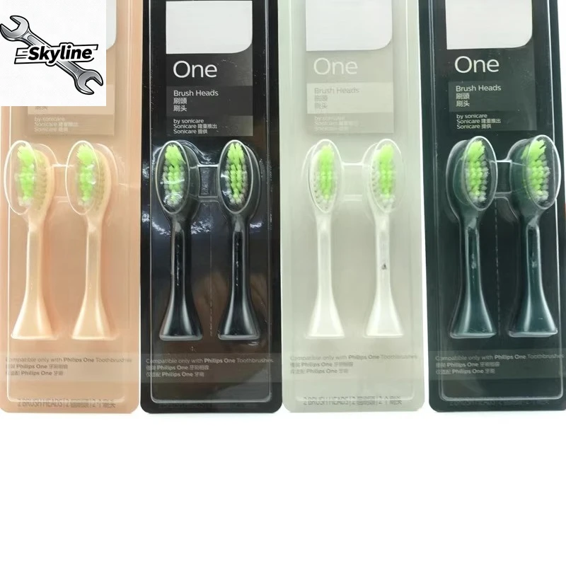 Replacement Brush Heads for HY1200/HY1100/BH1022, Compatible with Philips Sonicare One, 6-Pack, Soft Nylon Bristles