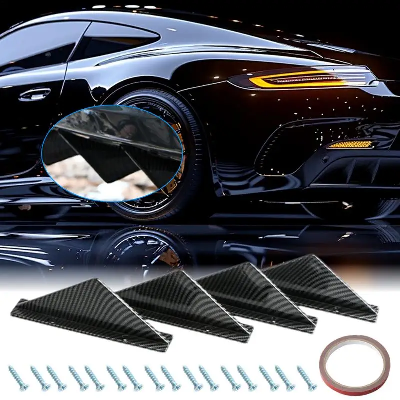 

Rear Bumper Splitter Lip Wing Wing Spoiler Anti-Crash Accessories Spoiler Auto Decoration Enhances Aerodynamics & Stability For