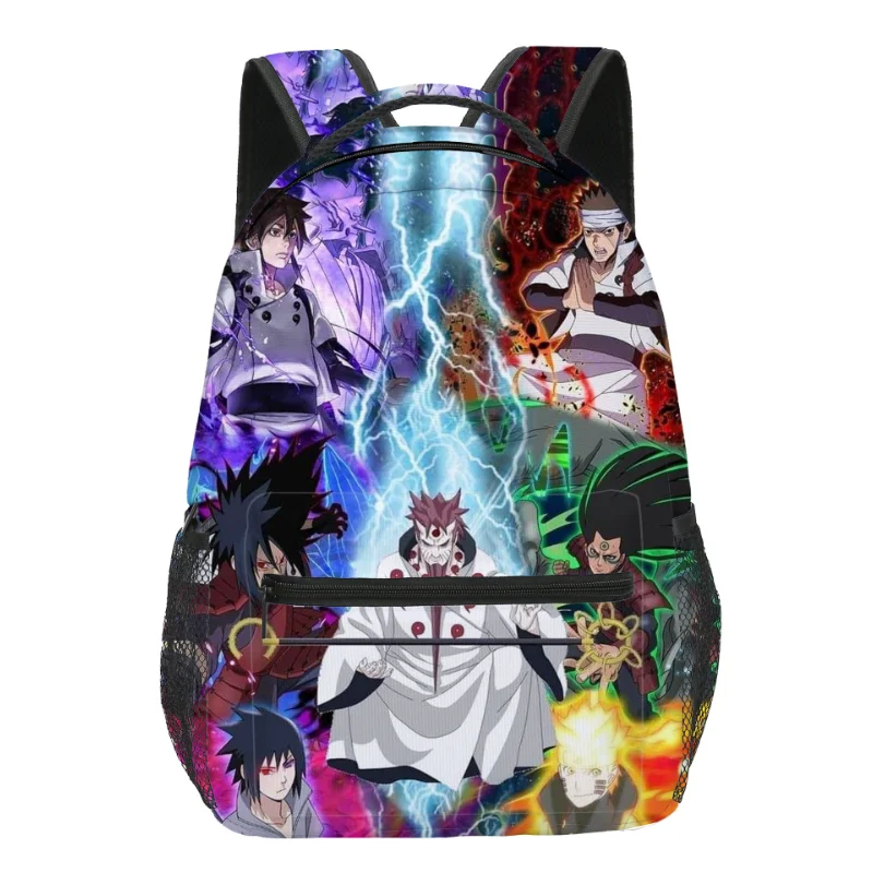 Mochila de Cosplay de Naruto, Mochila de Cosplay de Naruto Akatsuki Sharingan, Figuras de Anime, Bolsa de Viaje de Gran Capacidad para Niños, Regalos de Navidad para Niños