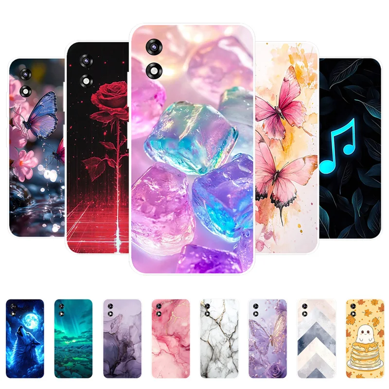 Чехол для Qin 3 Ultra, роскошный прозрачный силиконовый чехол с мраморным рисунком для Duoqin Qin3 Ultra, мягкий прозрачный бампер.