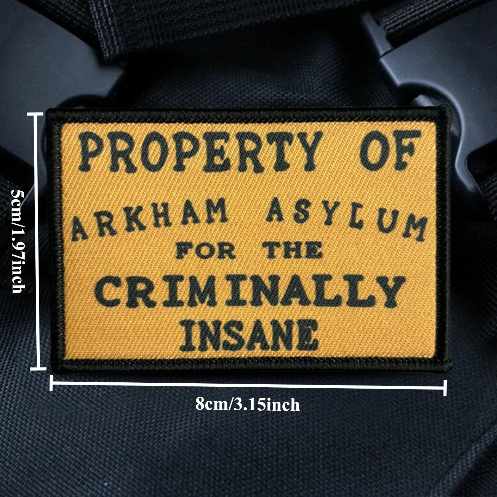 ملكية Arkham Asylum التصحيح التكتيكي مضحك هوك وحلقة شعار العسكرية المعنويات شارة القتالية شارة الظهر ملصقات