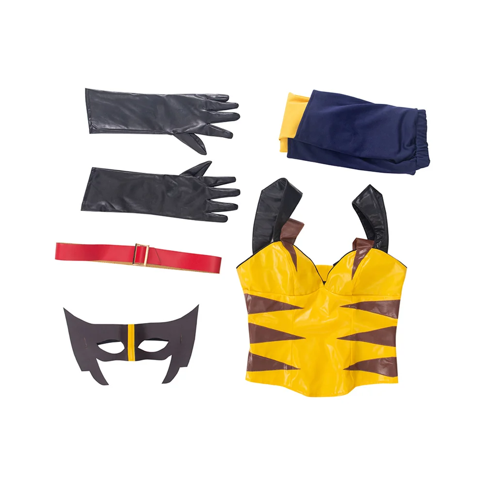 Wolf Logan Cosplay Costume Women Sexy Battle Suits with Mask Gloves  Set Halloween Carnival Party Outfits