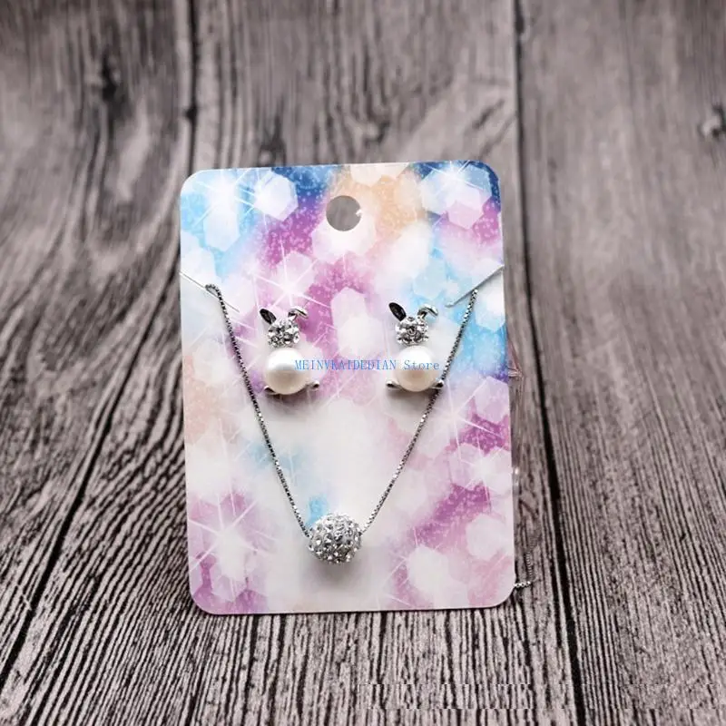 

C1FE Earrings Jewelry Display Card for Earring Studs Jewelry Price Tags for Creative