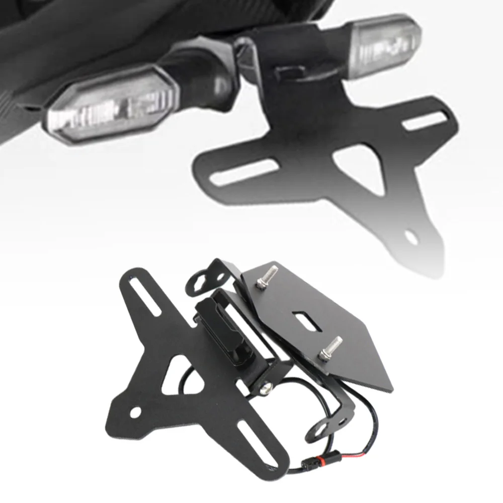 

Motorcycle License Plate Holder Frame With LED Light For BMW S1000RR M1000RR 2019-2025 S1000R 2021 2022 2023 2024 2025