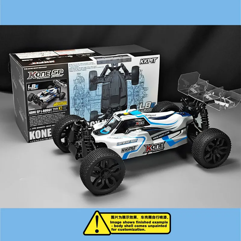 KKPIT 1:8 Elektryczny Buggy Terenowy KONE SP LBE L-BUGGY z Rozstawem Osi 330 mm, Elektryczny Model Zdalnie Sterowany, 4WD, Wysokowydajny Podwozie Buggy