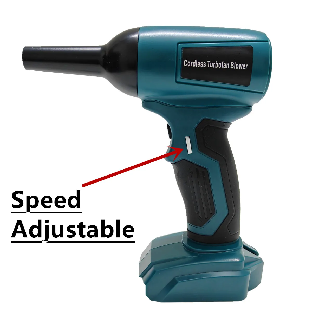 Für Bosch 18V Batterie Bürstenloser Turbo Jet Fan Mini Air Duster 130000 Leistungsstarkes Drehzahlgebläse für Auto, PC, Computer, Tastatur, Zuhause, sauber