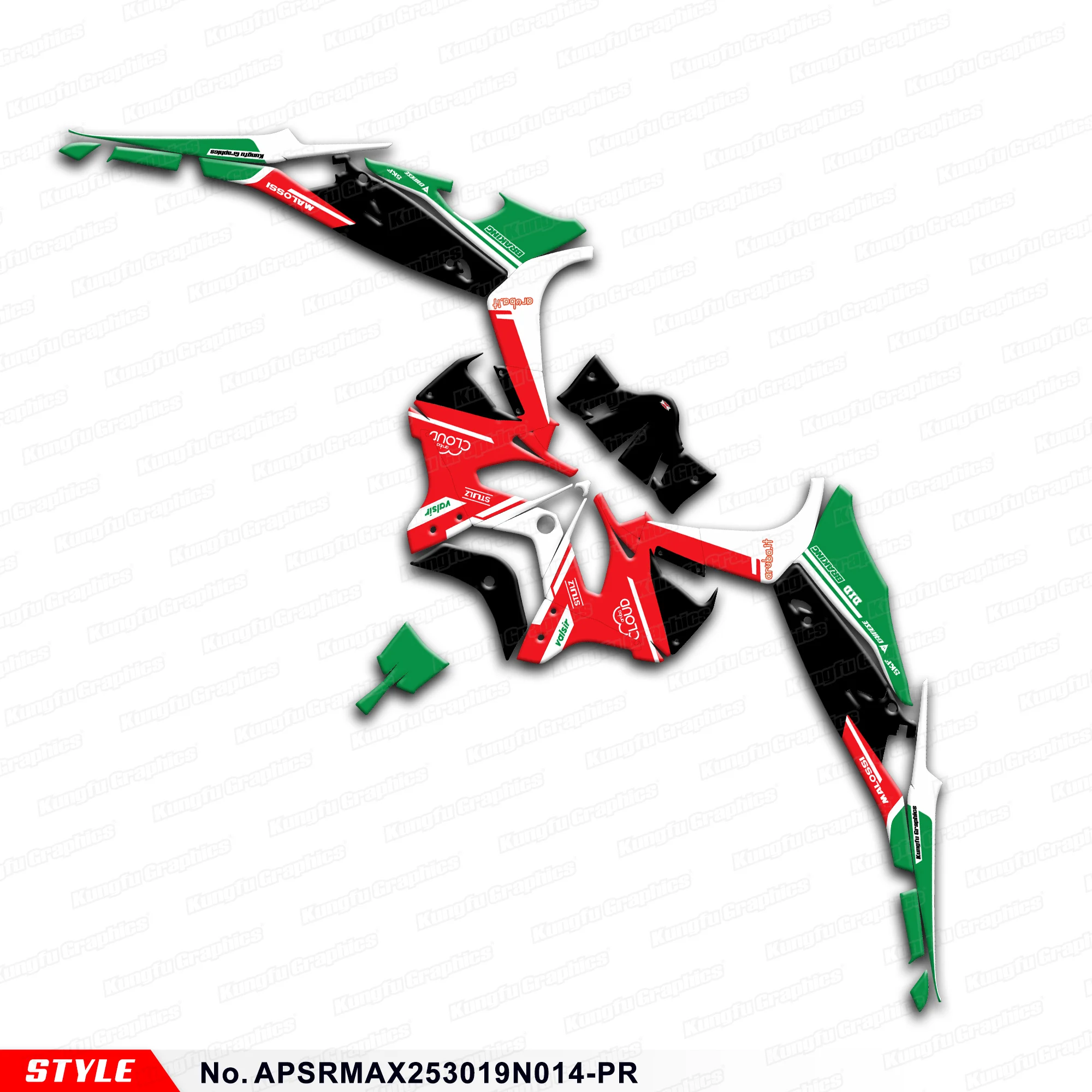 

Наклейки на мотоцикл JY RACING, виниловая графика для Aprilia SR MAX 250 2013 2014 2015 2016 2017 2018 19 20 21, APSRMAX 253019N014-PR