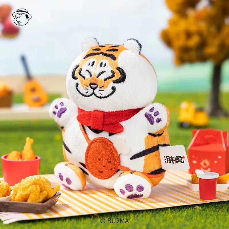 Nieuwe Echte Blind Box Fat Tiger Food Party Doll Blind Bag Mystery Box Hanger Sleutelhanger Tas Hanger Ornament Origineel Speelgoed Cadeau