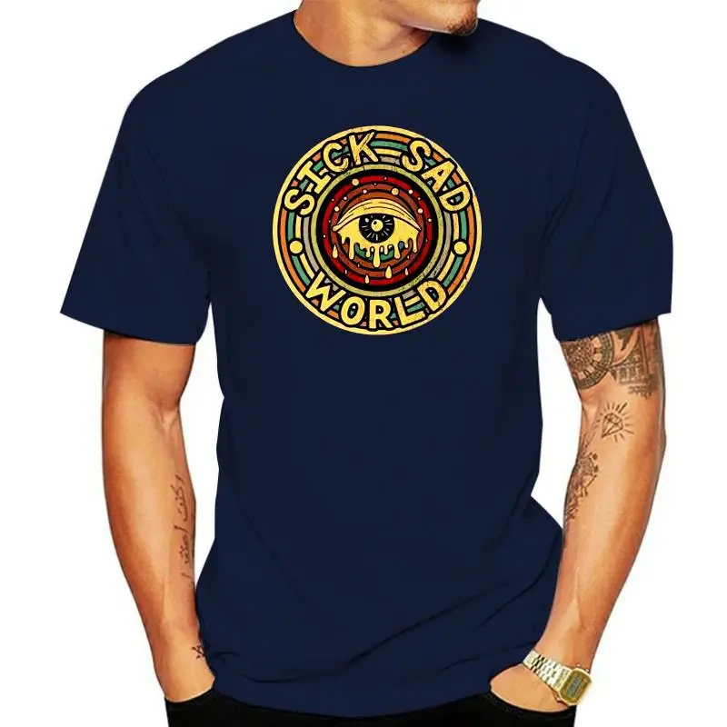 

Sick Sad World Crying Eye Vintage Black Men Cotton T Shirt S 3Xl