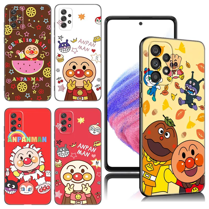 Fashion Anpanman Phone Case For Samsung A13 A15 A22 A24 A32 4G A33 A34 A35 A52S A53 A54 A55 A73 5G A12 A14 A23 A51 A72