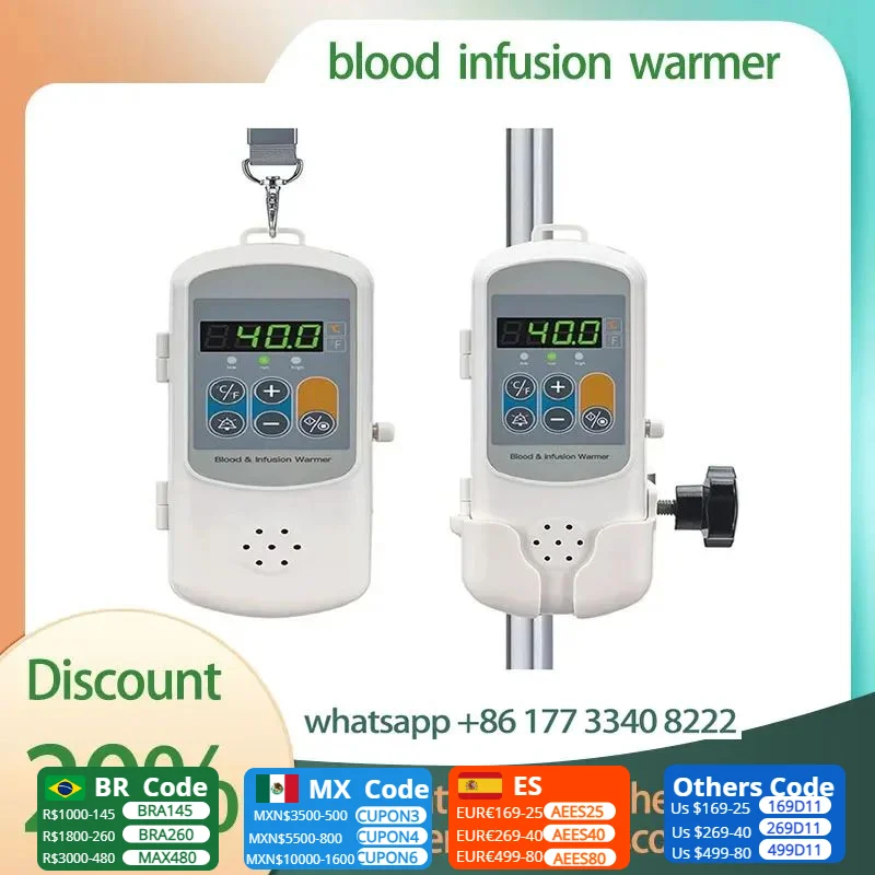 Human Vet Transfusion Heater Hospital Veterinary Thermostat Fluid Warming Portable Blood infusion Warmer