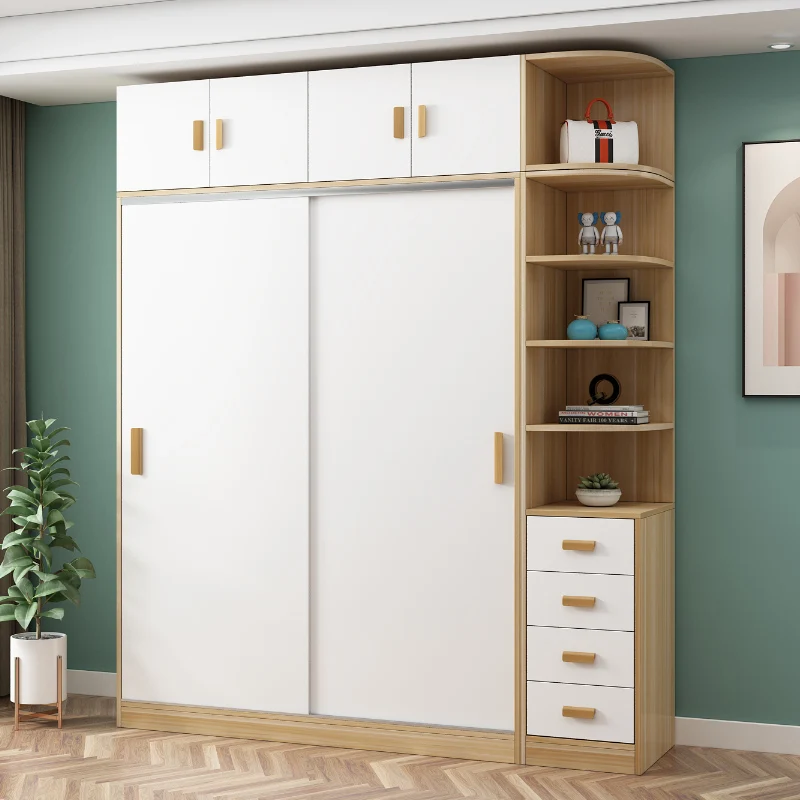 High Quality Factory Custom Modern Sliding Door Wardrobe Household Bedroom Essential Furniture Wardrobe