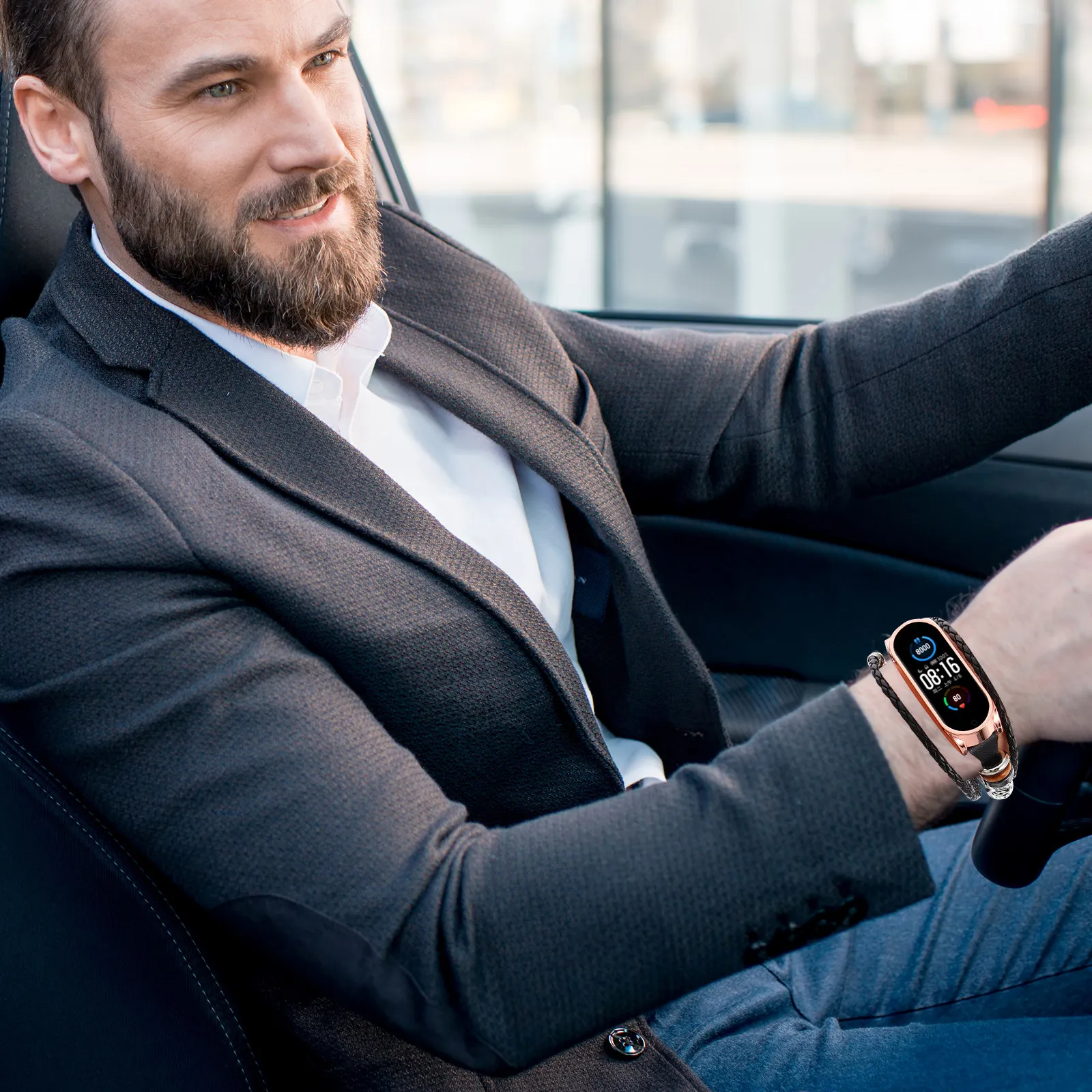 

Retro Zinc Alloy Metal Buckle Wristband Strap Compatible 5 5 NFC DIY Adjustable Unique Replacement Watch