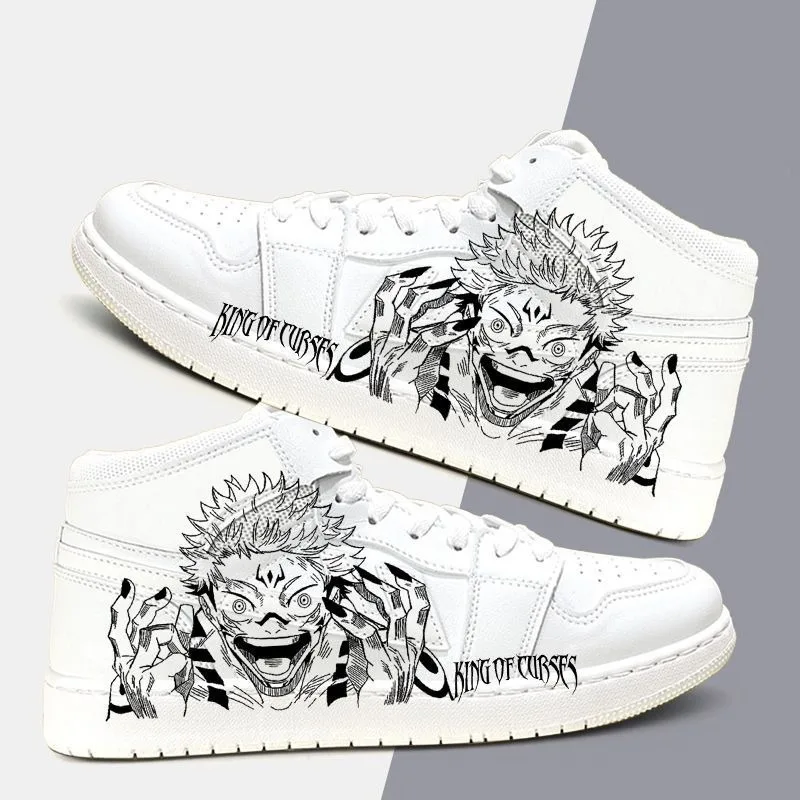 

Jujutsu Kaisen Anime Surrounding Fuhei Hui Knotweed Yoshihito Student Hand-painted Graffiti Tide Casual Board Shoes Holiday Gift