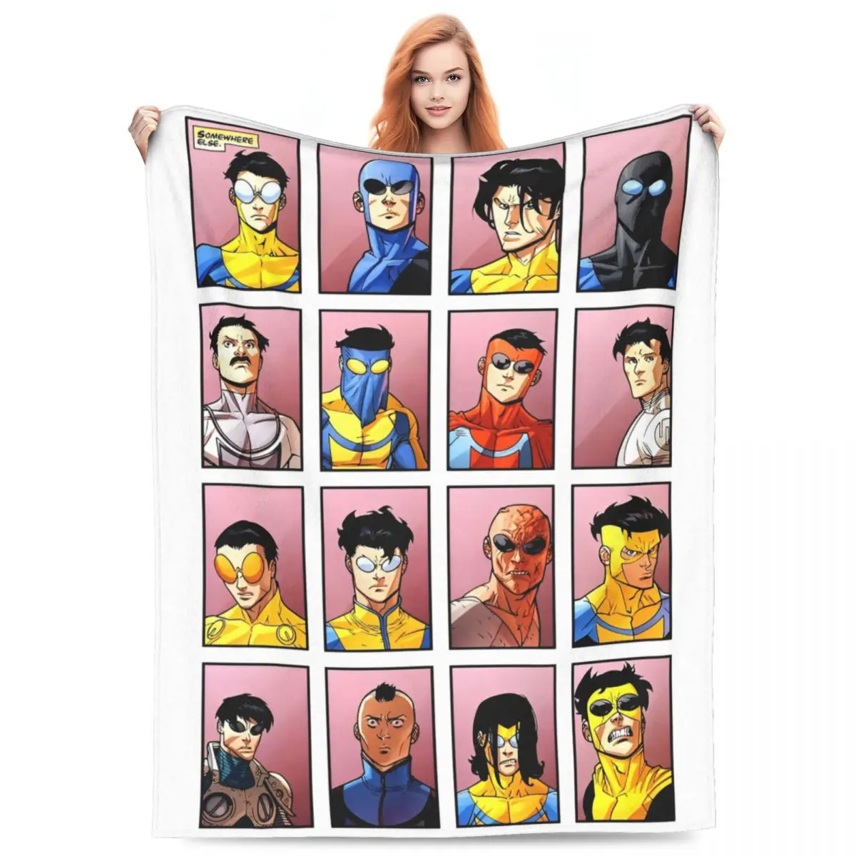 

Одеяла из сериала Invincible Mark Grayson, флисовое всесезонное многофункциональное супермягкое одеяло для кровати, автомобильные покрывала