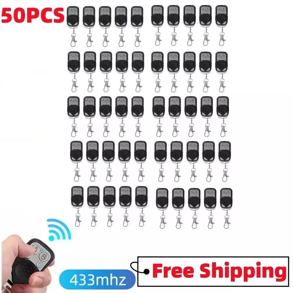 10/50PCS 433MHZ 433.92MHZ Universal Cloning Duplicator Key Remote Control Clone Fixed Learning Rolling Code For Gate Garage Door