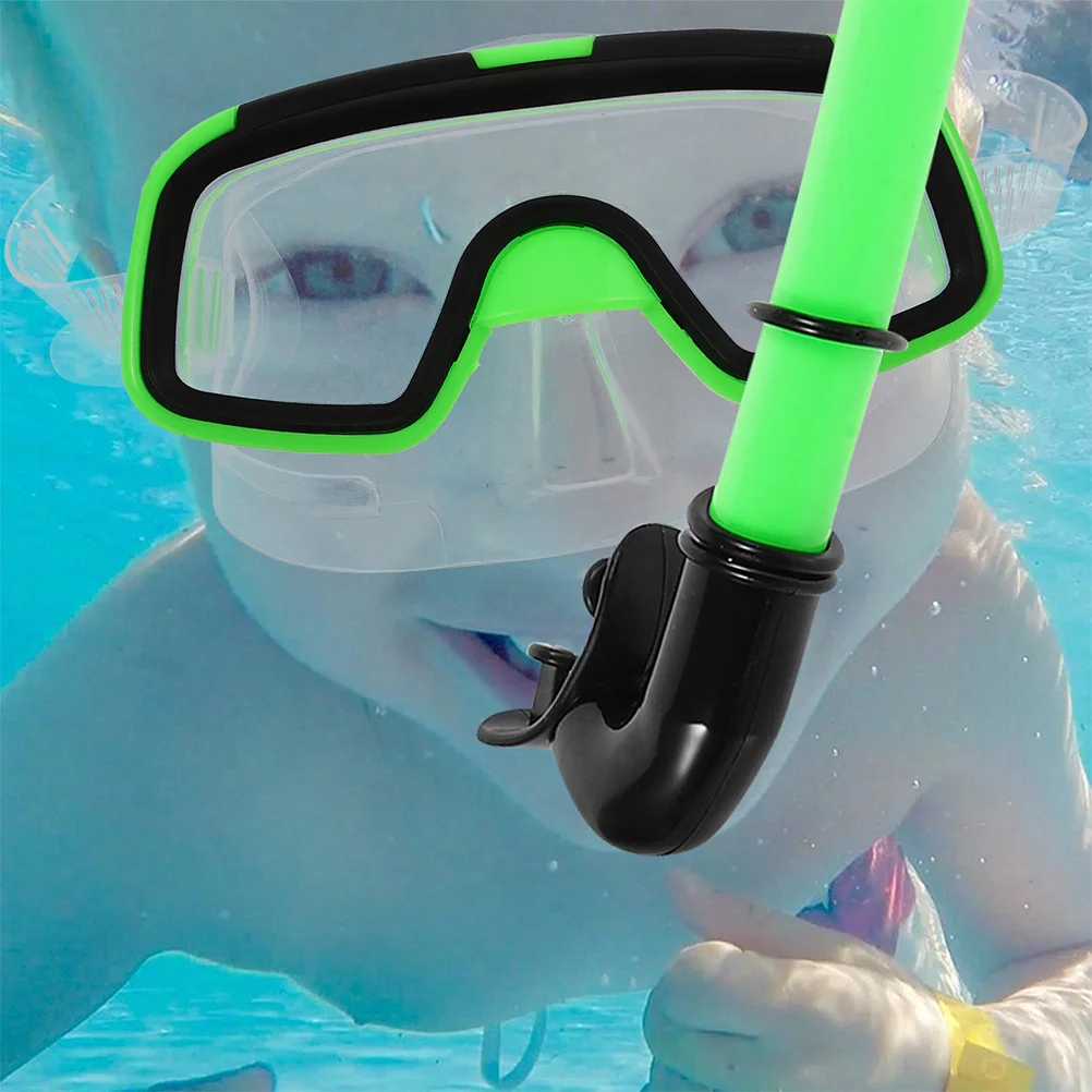 

1 Set Child Snorkeling Mask Snorkel Set Portable Practical Waterproof Sealing For Kids Beginner Snorkeling Gear Diving Glasses