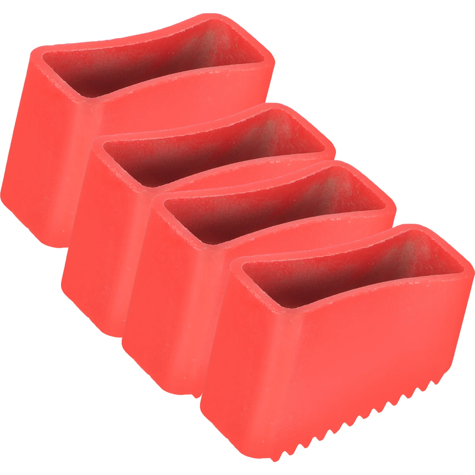 4 قطعة قدم عدم الانزلاق يغطي المطاط حماة القدم المضادة للانزلاق سلم اكسسوارات سلم الساق قبعات استبدال منصات للاستخدام المنزلي #2