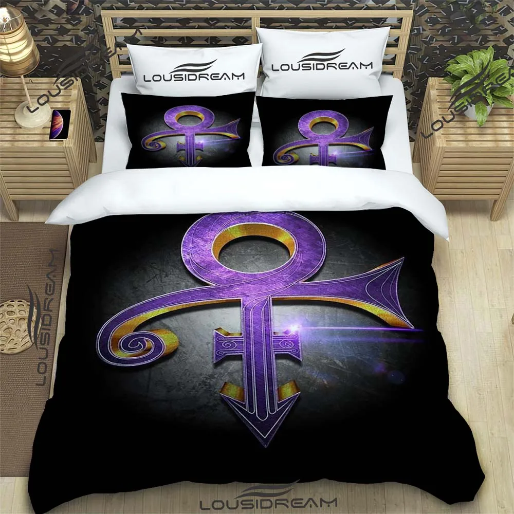 Rock Princess Bedding Set Purple Rain Duvet Cover Comforter Bed Single Twin Full Queen Youth Kids Girl Boys Gift